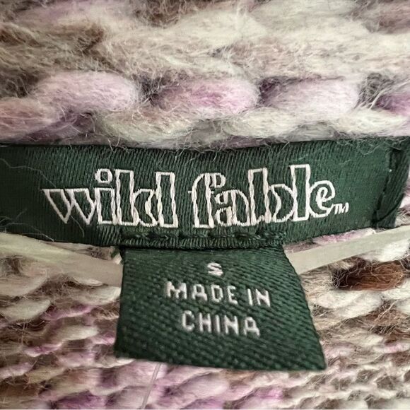 😊3/$30 NWT Wild Fable cropped space dye cardigan Sz S Sparkly buttons - Picture 7 of 10